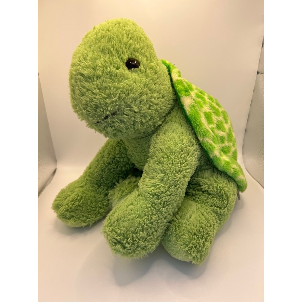 Aurora World Turtle - Plush Stuffed Animal - 13" Tall - Smiling, Green , Sitting